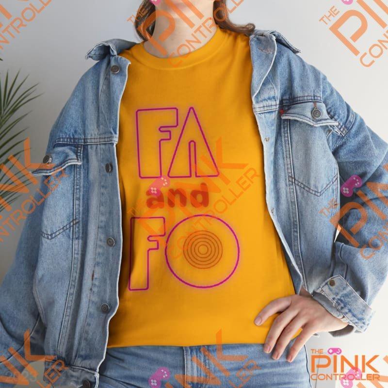 FA and FO Cotton Tee - The Pink Controller 