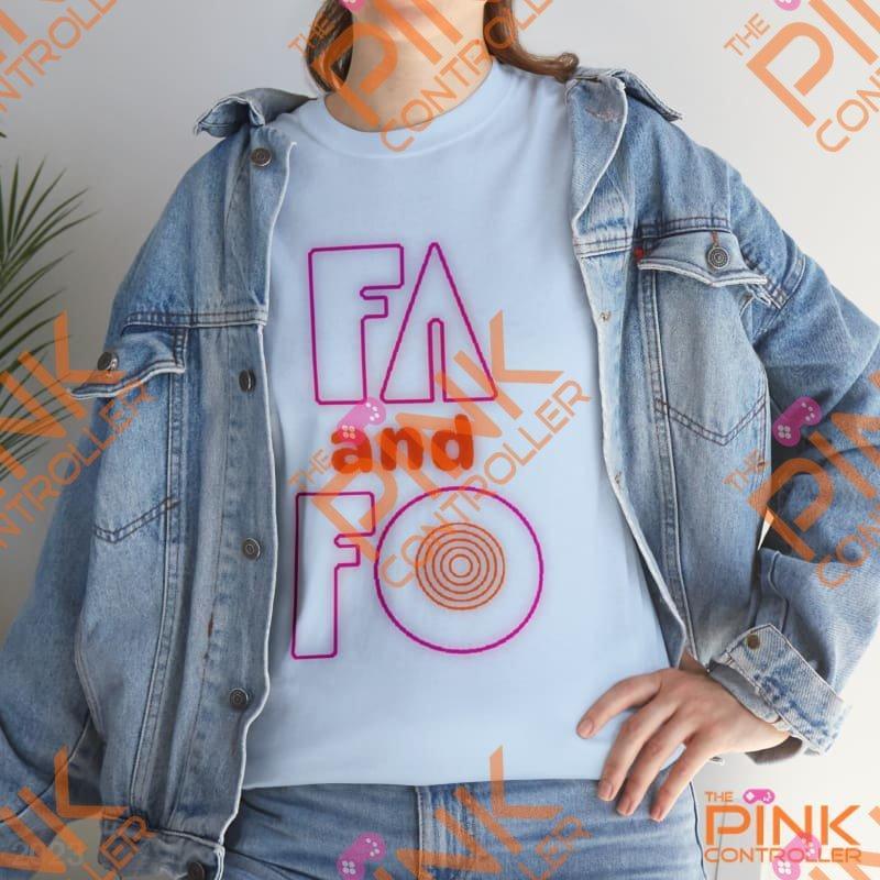 FA and FO Cotton Tee - The Pink Controller 
