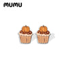 Fall Spice Dessert Acrylic Stud Earrings by Mumu - The Pink Controller 
