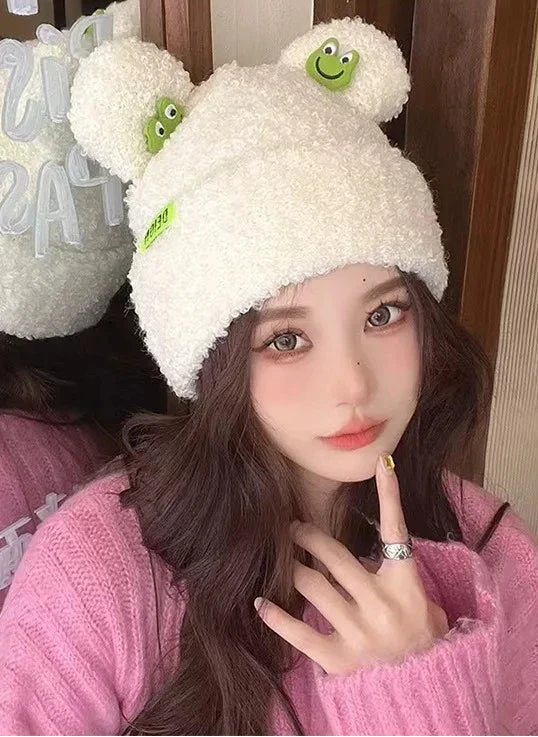 Frog Winter Hat - The Pink Controller 