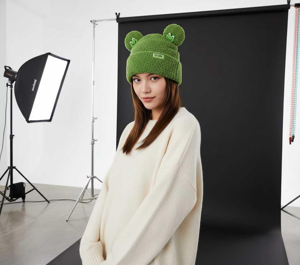 Frog Winter Hat - The Pink Controller 