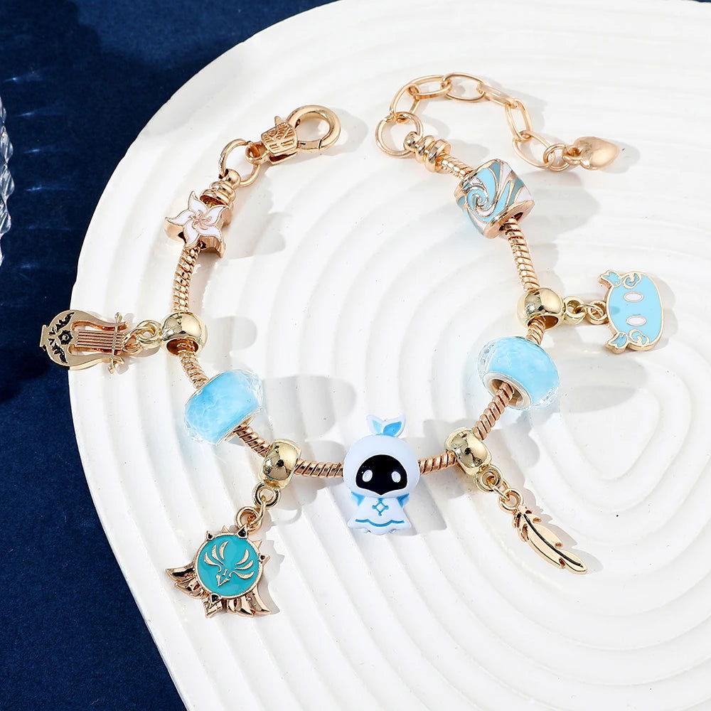 Genshin Impact DIY Charm Bracelet - The Pink Controller 