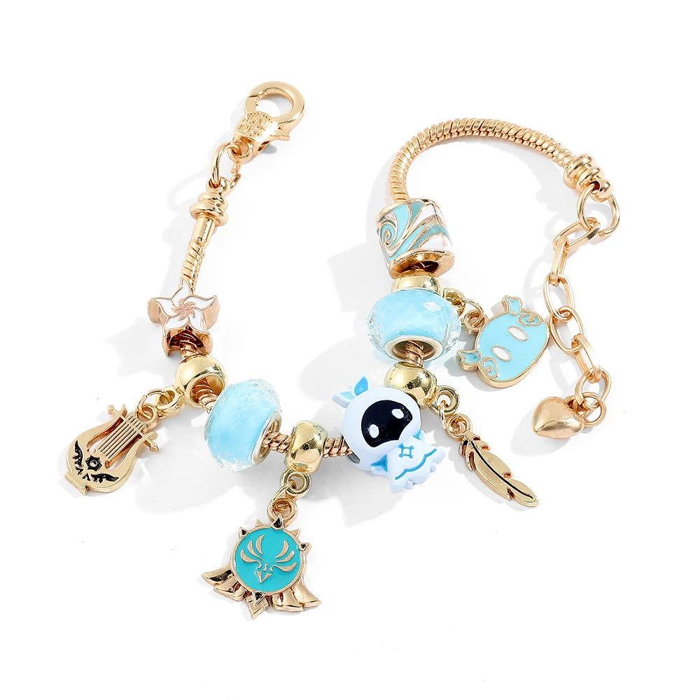 Genshin Impact DIY Charm Bracelet - The Pink Controller 