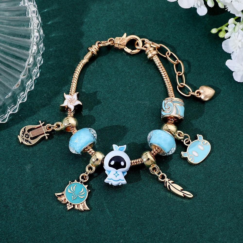 Genshin Impact DIY Charm Bracelet - The Pink Controller 