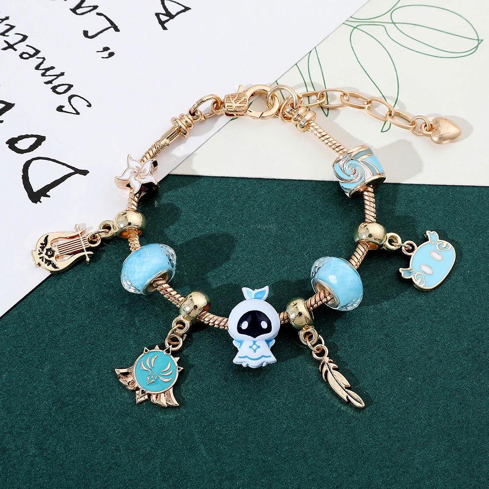 Genshin Impact DIY Charm Bracelet - The Pink Controller 