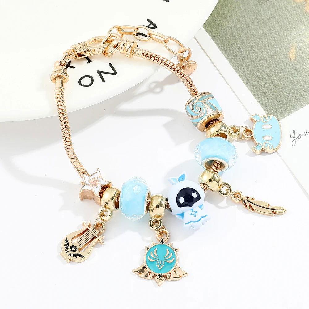 Genshin Impact DIY Charm Bracelet - The Pink Controller 