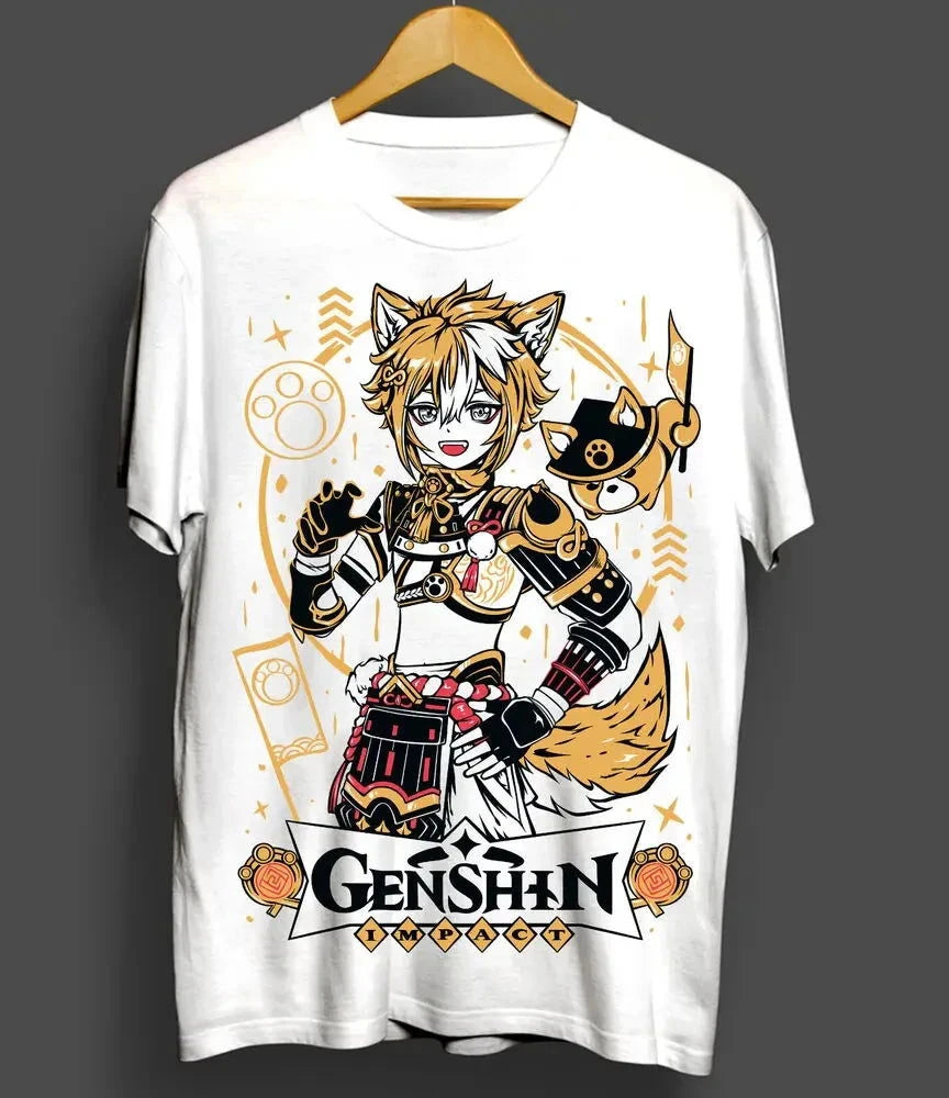 Genshin Impact Gorou T-Shirt - The Pink Controller 