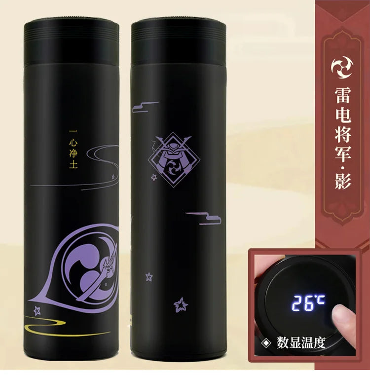 Genshin Impact LED Digital Water Bottle-16