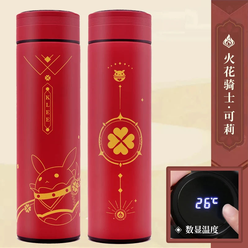 Genshin Impact LED Digital Water Bottle-5