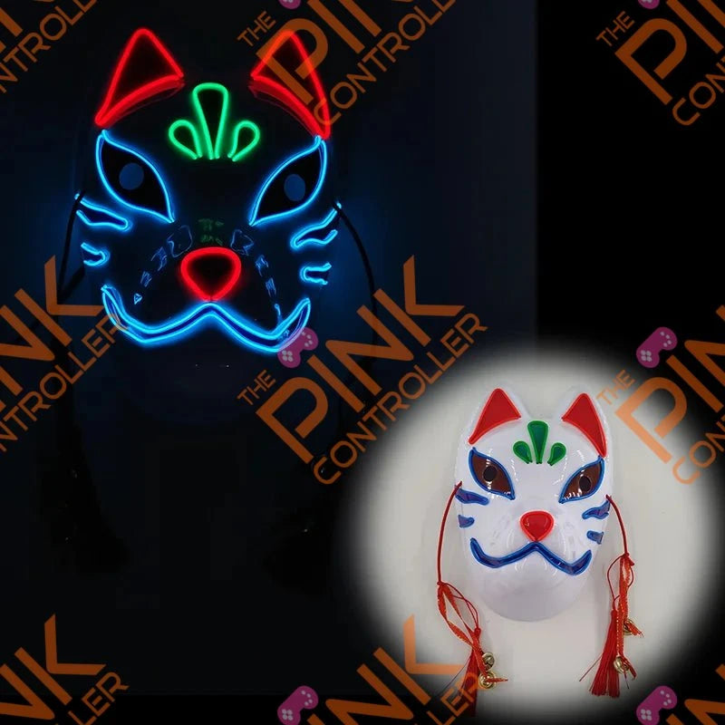 Demon Slayer Glowing LED Mask