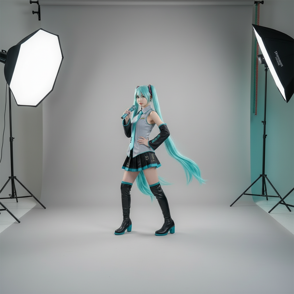 Hatsune Miku Cosplay Wig - The Pink Controller 