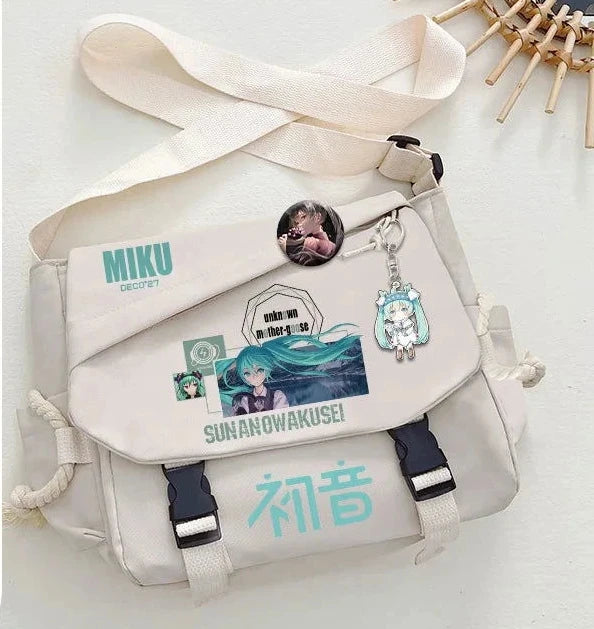 Hatsune Miku Messenger Bag/Back Pack - The Pink Controller 