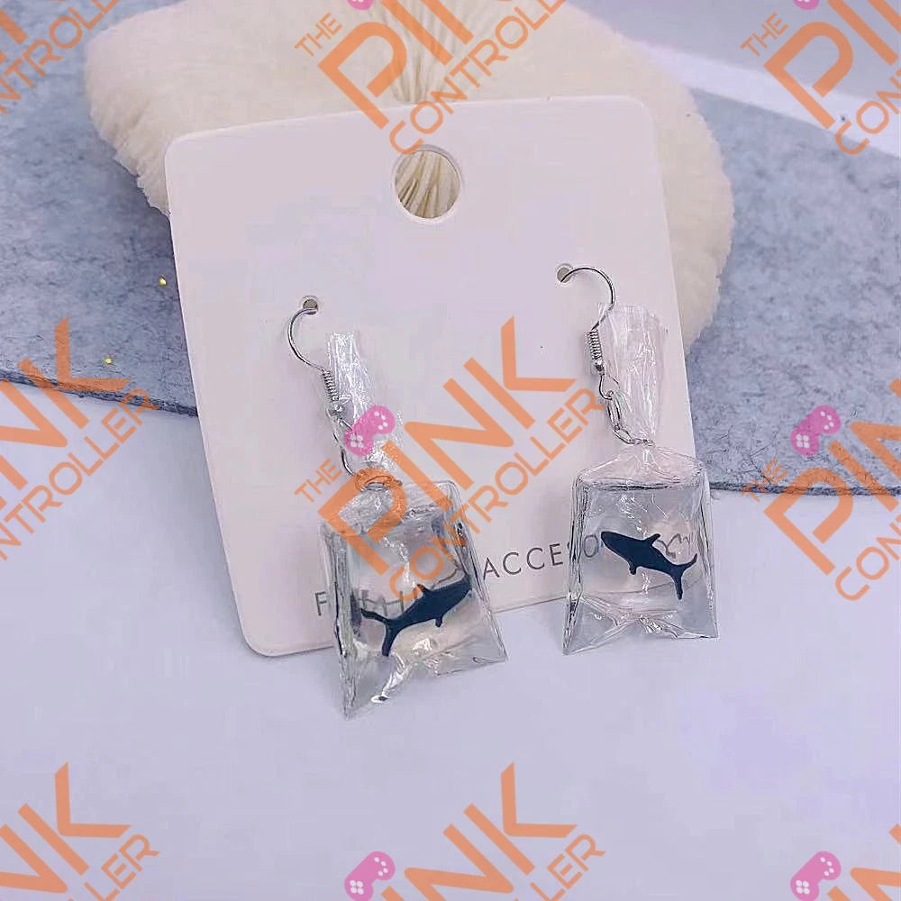 Koi Fish Goldfish Dangle Earrings/Keychain