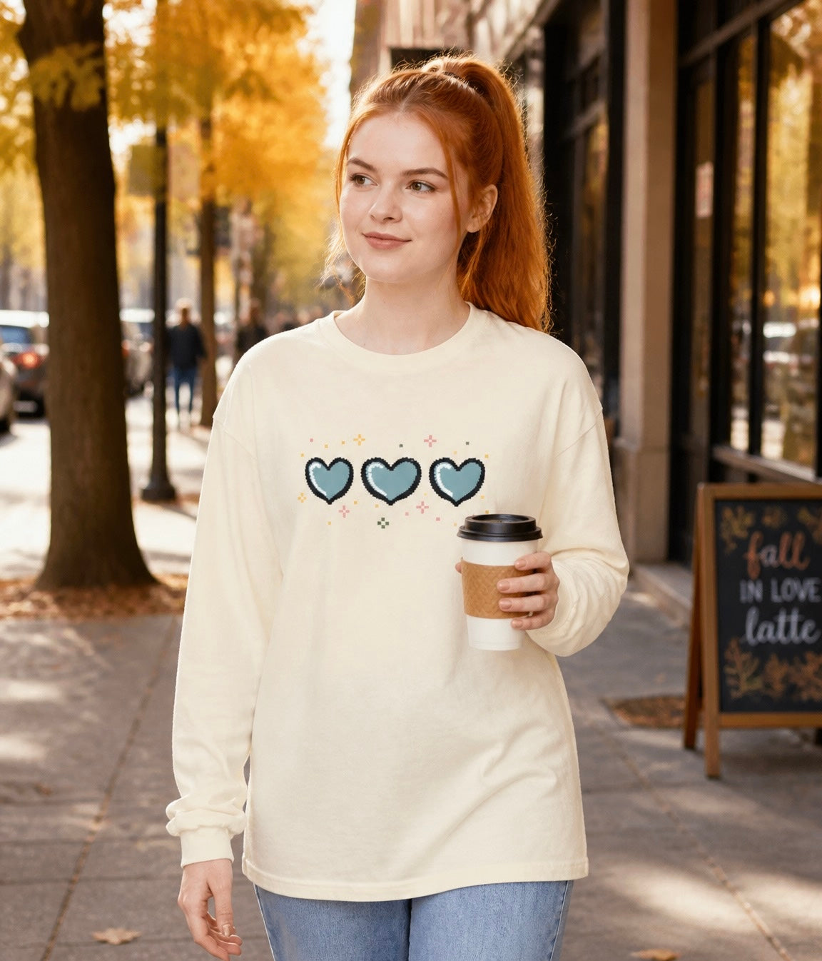 3 Pixel Hearts