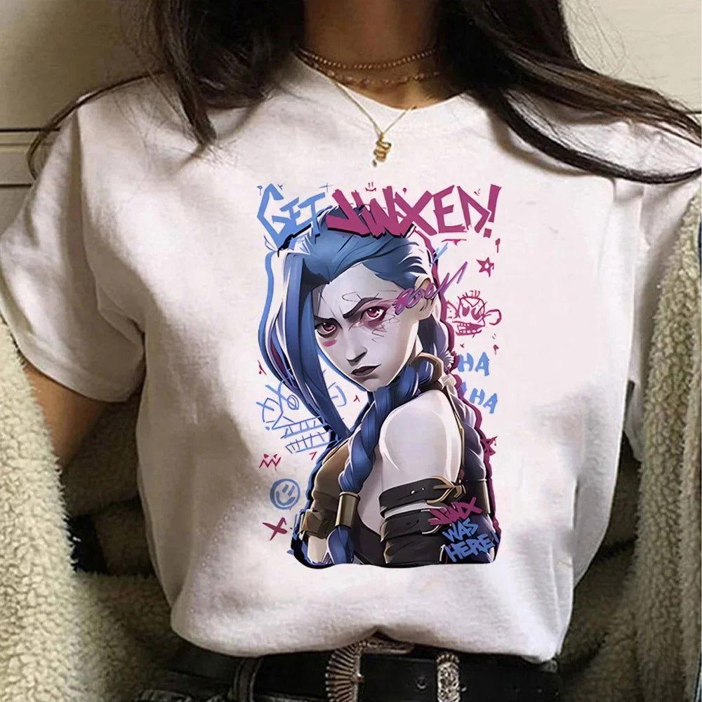 Jinx Arcane Tees - The Pink Controller 