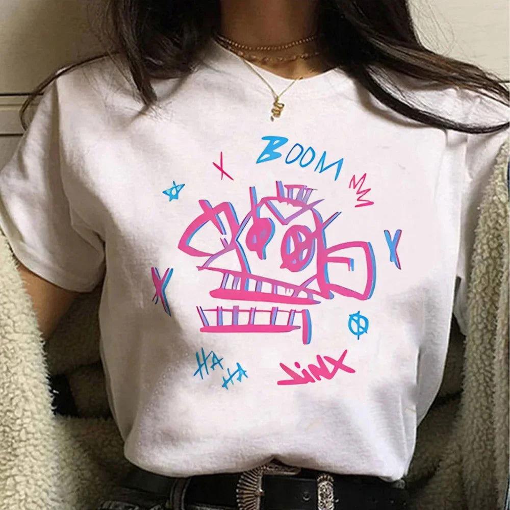 Jinx Arcane Tees - The Pink Controller 