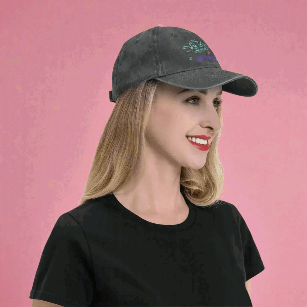 Jinx Monkey Graffiti Cap - The Pink Controller 