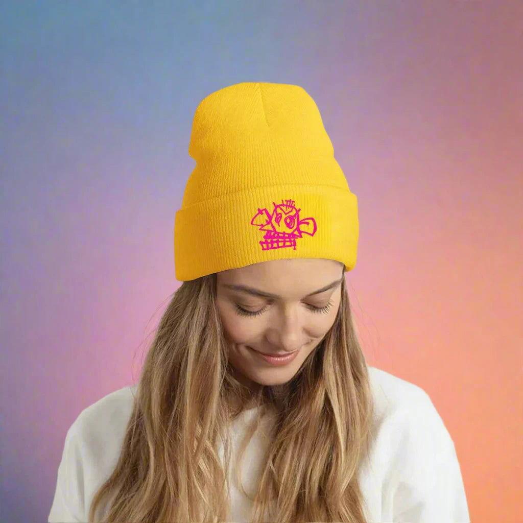 Jinx Monkey Winter Knit Cap - The Pink Controller 