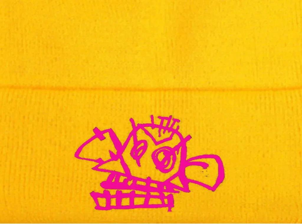 Jinx Monkey Winter Knit Cap - The Pink Controller 