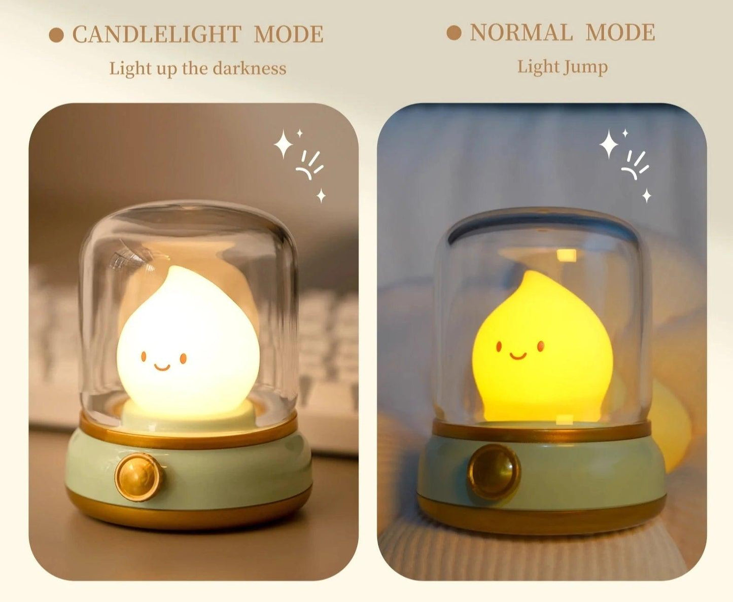 Kawaii Flame-USB Rechargeable Lamp - The Pink Controller 