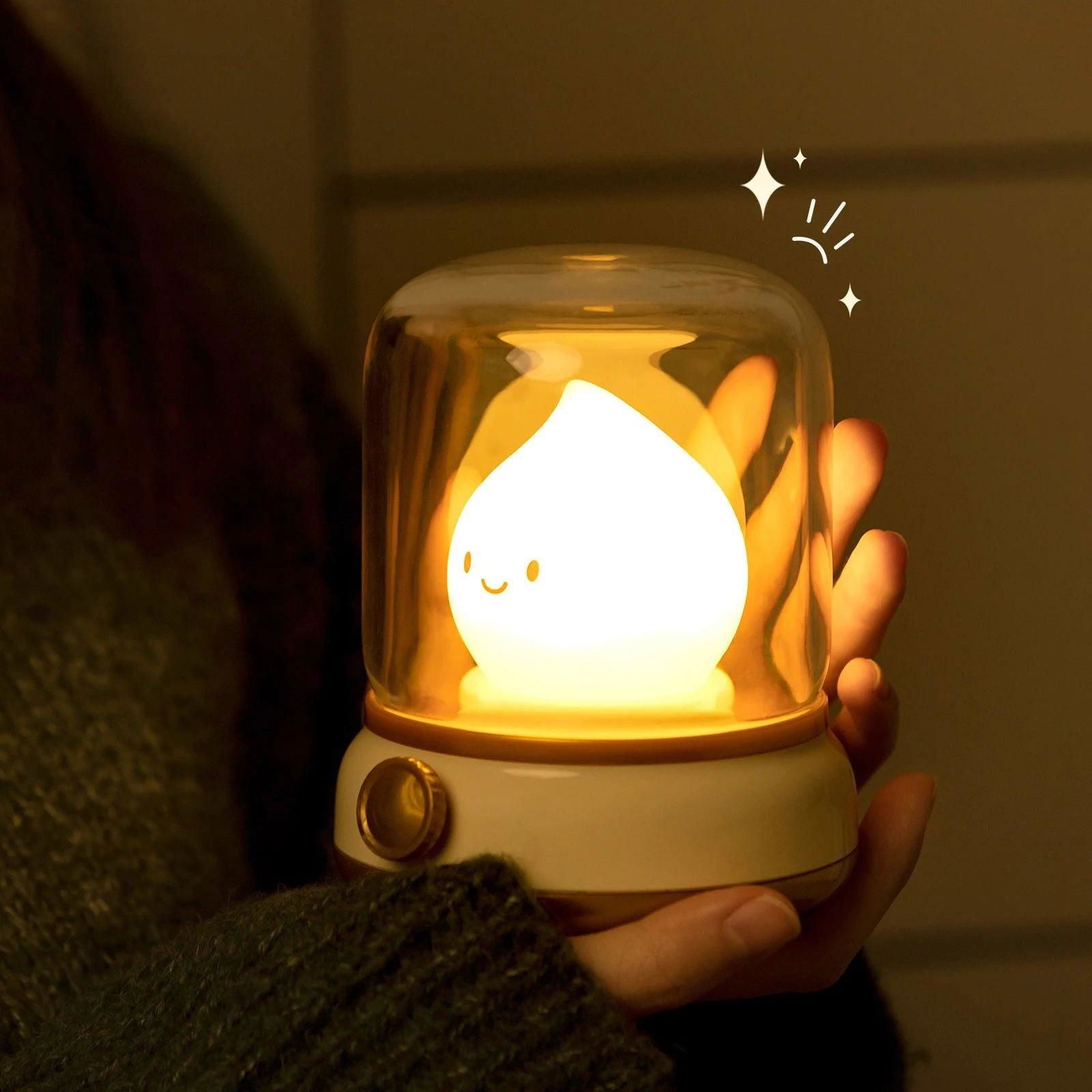 Kawaii Flame-USB Rechargeable Lamp - The Pink Controller 