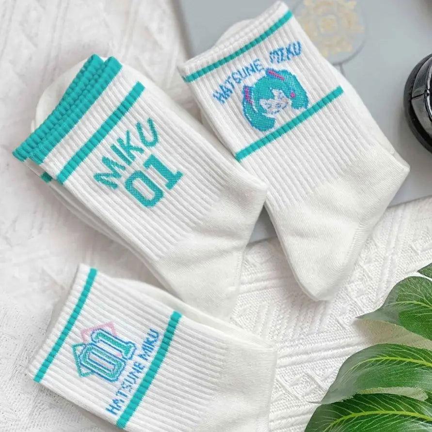 Kawaii Hatsune Miku mid-Calf Socks - The Pink Controller 