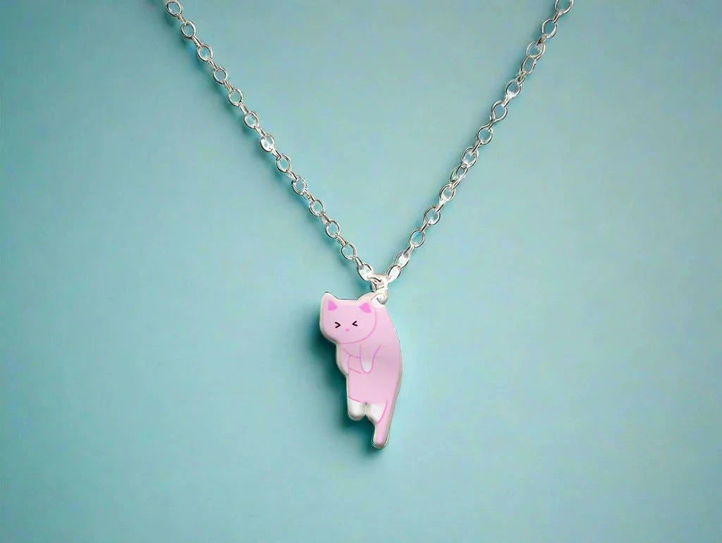 Kitten Charm Necklace - The Pink Controller 