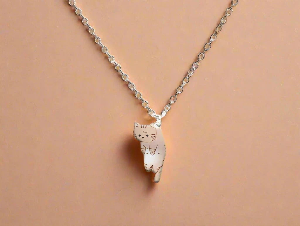Kitten Charm Necklace - The Pink Controller 
