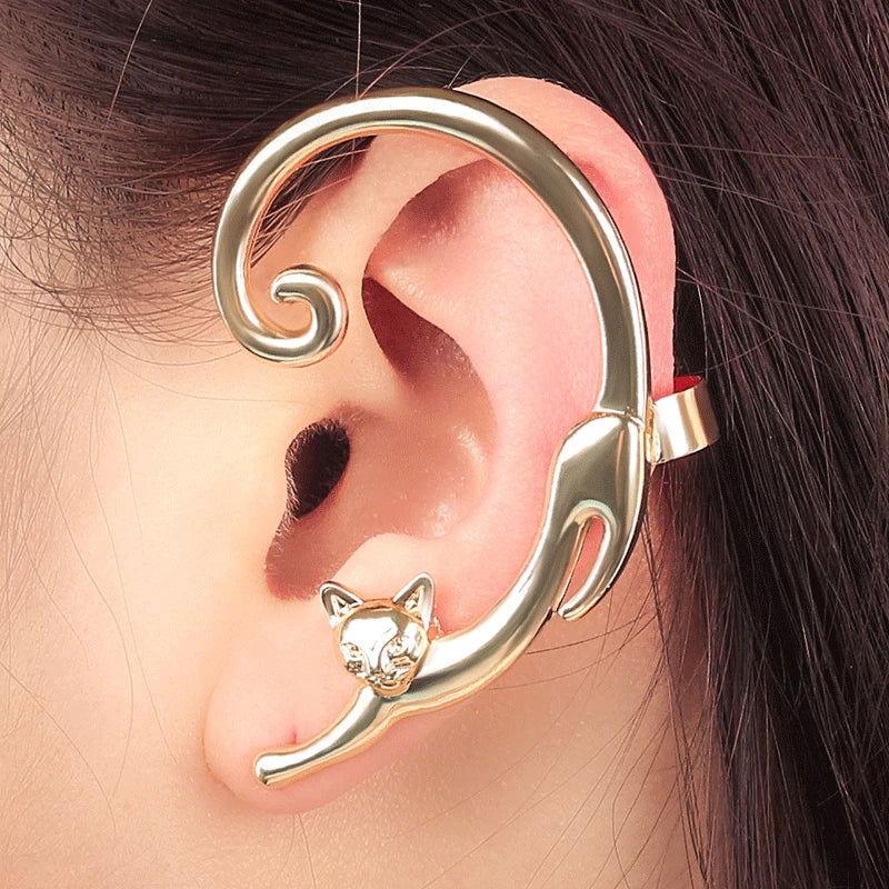 Kitty Ear Cuff Earrings-The Pink Controller - The Pink Controller 