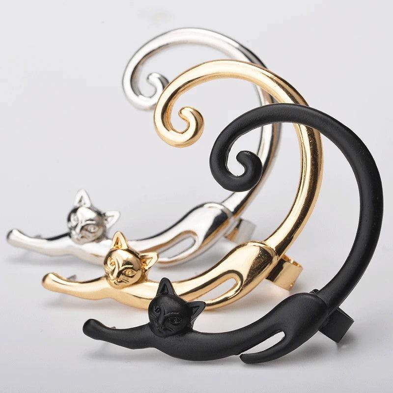 Kitty Ear Cuff Earrings-The Pink Controller - The Pink Controller 