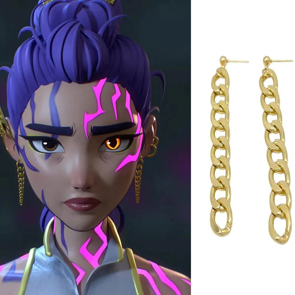 Kpop Demon Hunter Drop Earrings - The Pink Controller 