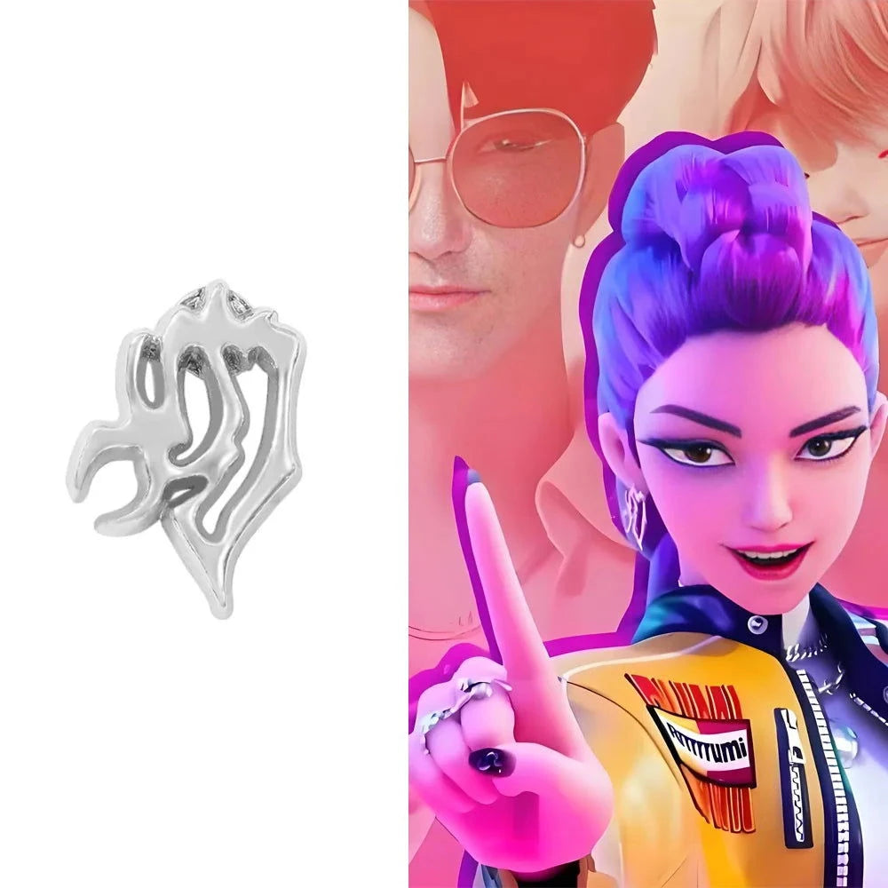 Kpop Demon Hunter Drop Earrings - The Pink Controller 