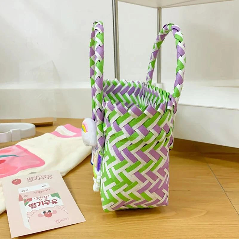 Kuromi Cinnamon Woven Bag - The Pink Controller 