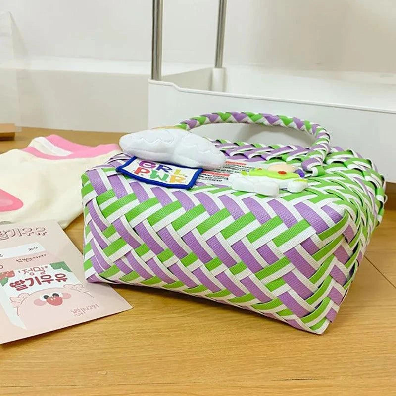 Kuromi Cinnamon Woven Bag - The Pink Controller 