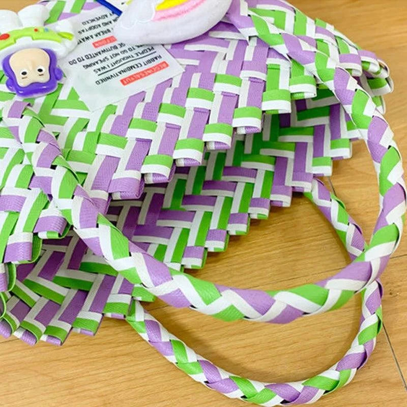 Kuromi Cinnamon Woven Bag - The Pink Controller 