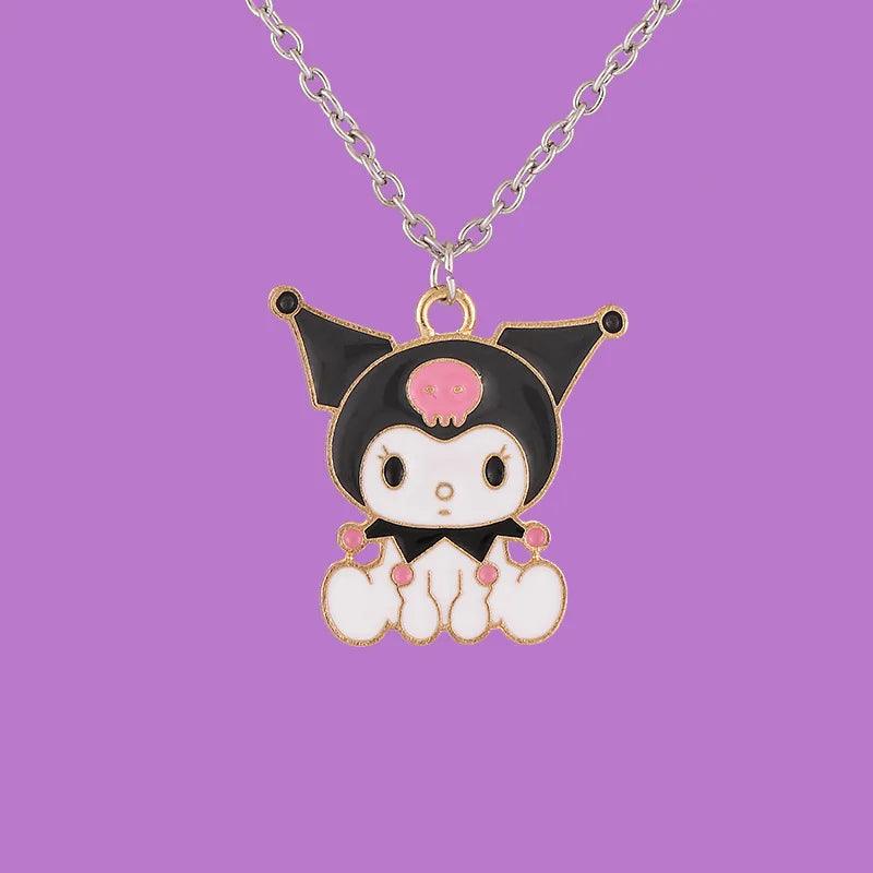Kuromi Pendant Necklace - The Pink Controller 