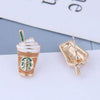 Latte Stud Earrings - The Pink Controller 
