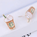 Latte Stud Earrings - The Pink Controller 