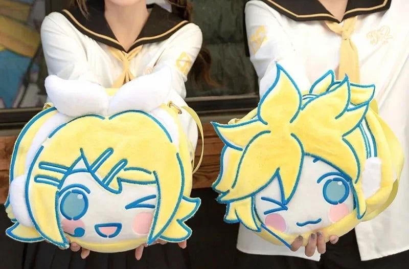 Miku, Len and Rin Plush Bags