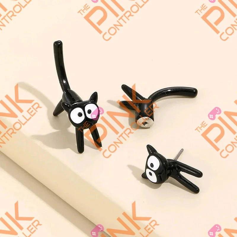 Magical Feline Express Earrings - The Pink Controller 