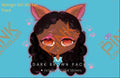 Manga Girl Sticker Pack (Dark Brown Skin Tone)|Manga|Streamer|Twitch|BlackGirl Magic|Zinnia|DigitalSticker - The Pink Controller 