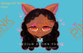 Manga Girl Sticker Pack (Medium Brown Skin Tone)|Manga|Streamer|Twitch|BlackGirl Magic|Zinnia|DigitalSticker - The Pink Controller 