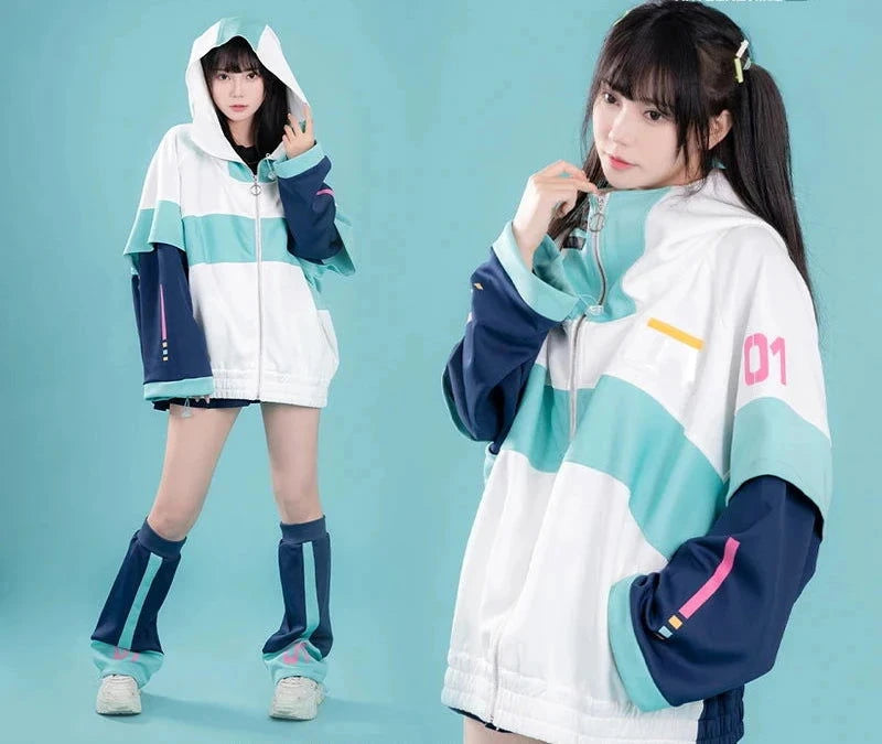 Miku Hooded Windbreaker - The Pink Controller 