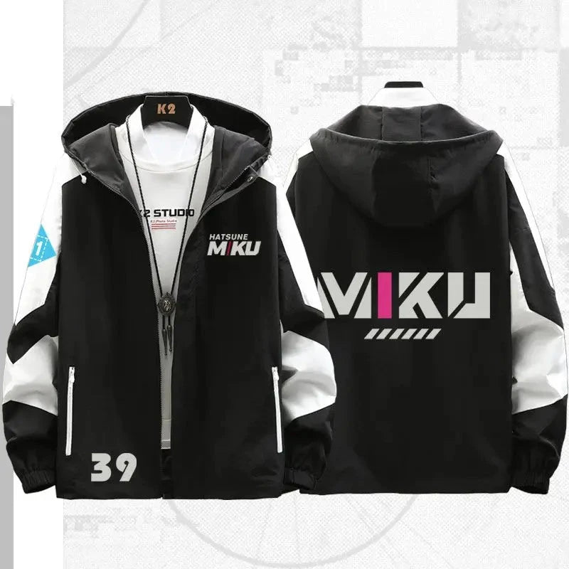 Miku Hooded Windbreaker - The Pink Controller 