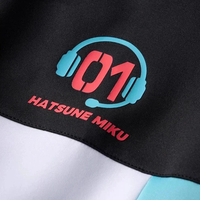 Miku Printed Trackwear Zip-up Jacket - The Pink Controller 