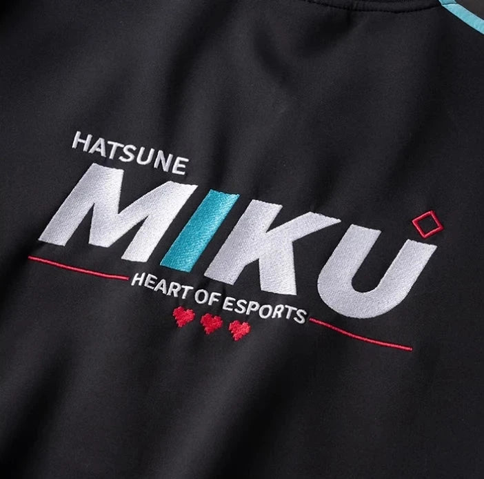 Miku Printed Trackwear Zip-up Jacket - The Pink Controller 
