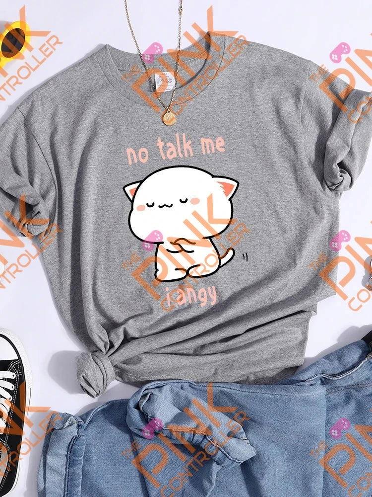 No Talk Me I Angy Tee - The Pink Controller 
