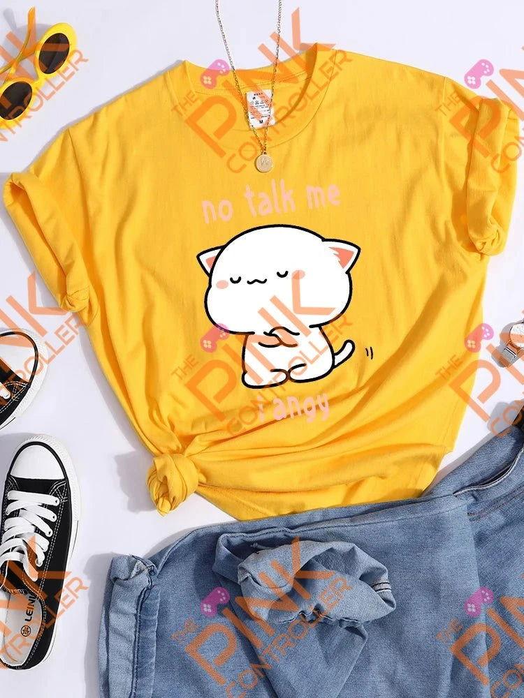 No Talk Me I Angy Tee - The Pink Controller 