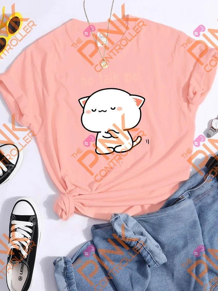 No Talk Me I Angy Tee - The Pink Controller 