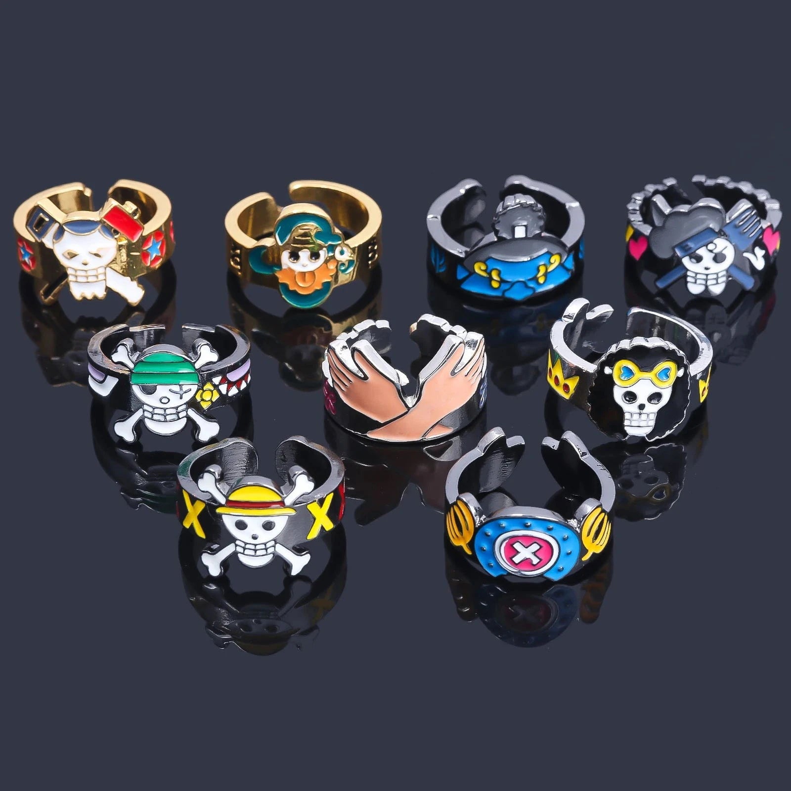 One Piece Adjustable Rings - The Pink Controller 